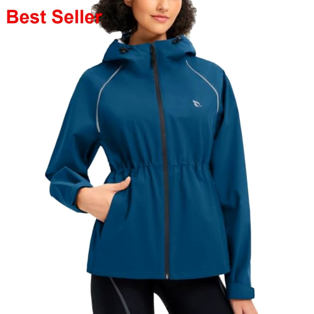 Waterproof Packable Lightweight Running Jacket Re… - image 2